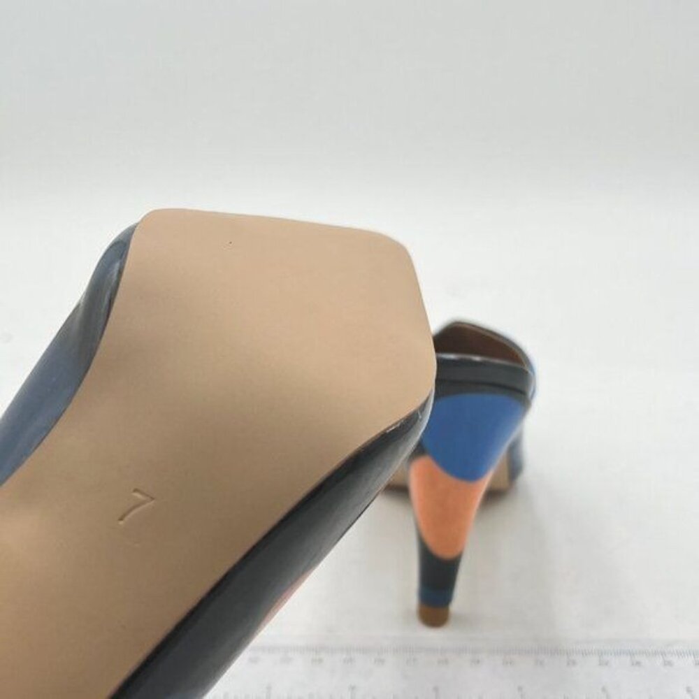Ydn Colorful Dots Cone Heel Pointed Toe Slide Mul… - image 6